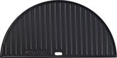 Keij Kamado Halve Maan Grillplaat / Plancha Large - Geëmailleerd Gietijzer - 2-zijdig - 46.5 cm - voor 21 inch Kamado's - Universeel