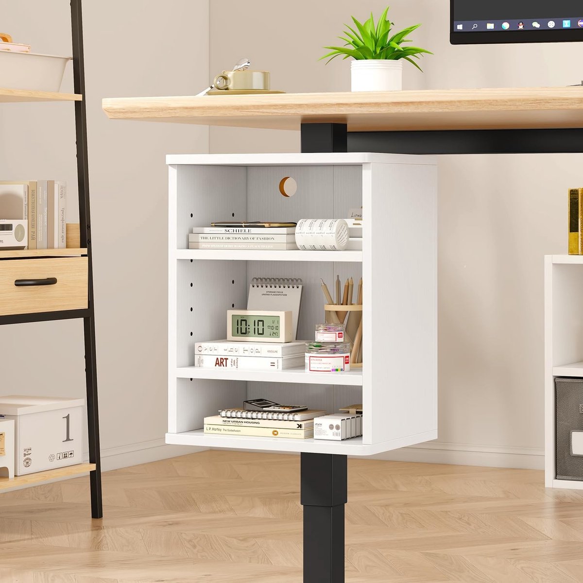Onderste Plank voor In hoogte Verstelbare Bureau - Ruimtebesparend en Stevig Ontwerp