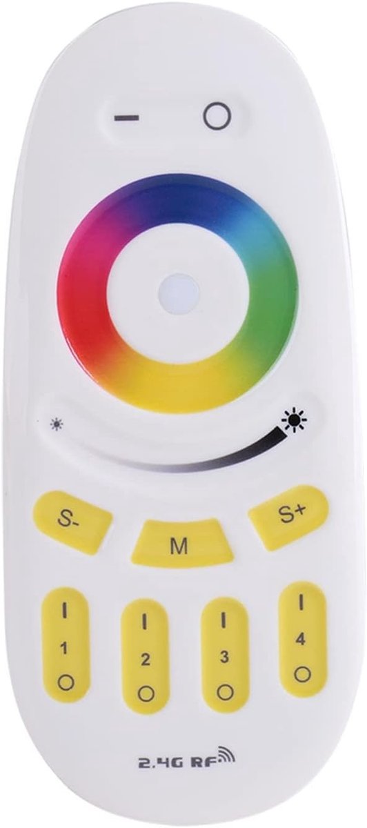 Draadloze RGBW LED Controller met 4 Zones en Afstandsbediening voor Thuis, Kantoor en Verlichtingsprojecten