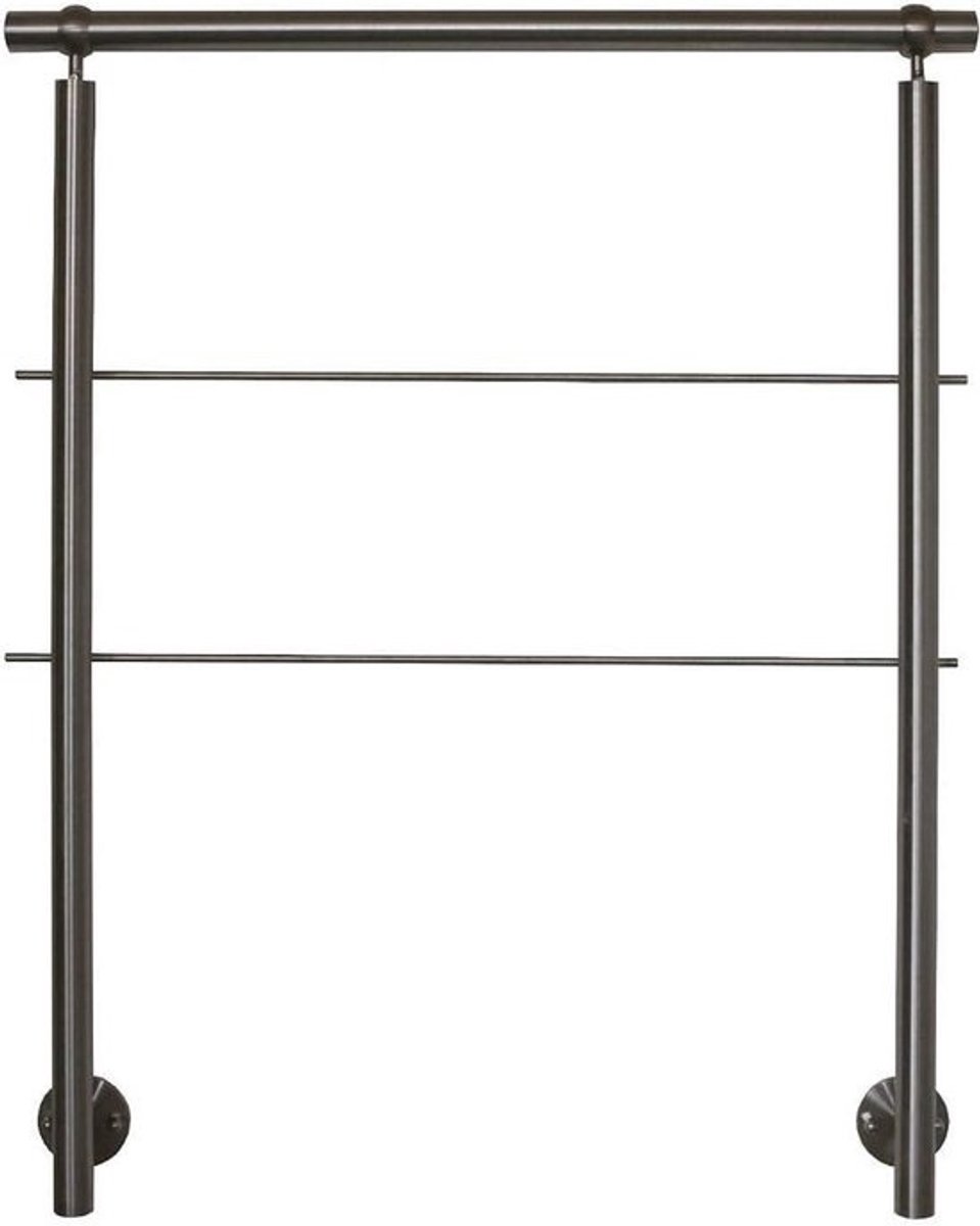 Roestvrijstalen Leuning - Balustrade Traphek - Veiligheid Buiten - Zijmontage - 200 cm - Roestvrij staal