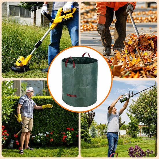 Kaiyaya - 2 stuks tuinafvalzakken - 272 liter - extra dik en waterafstotend - stevig en scheurvast - voor tuin en groenafval - 67 x 76 cm — afbeelding 5