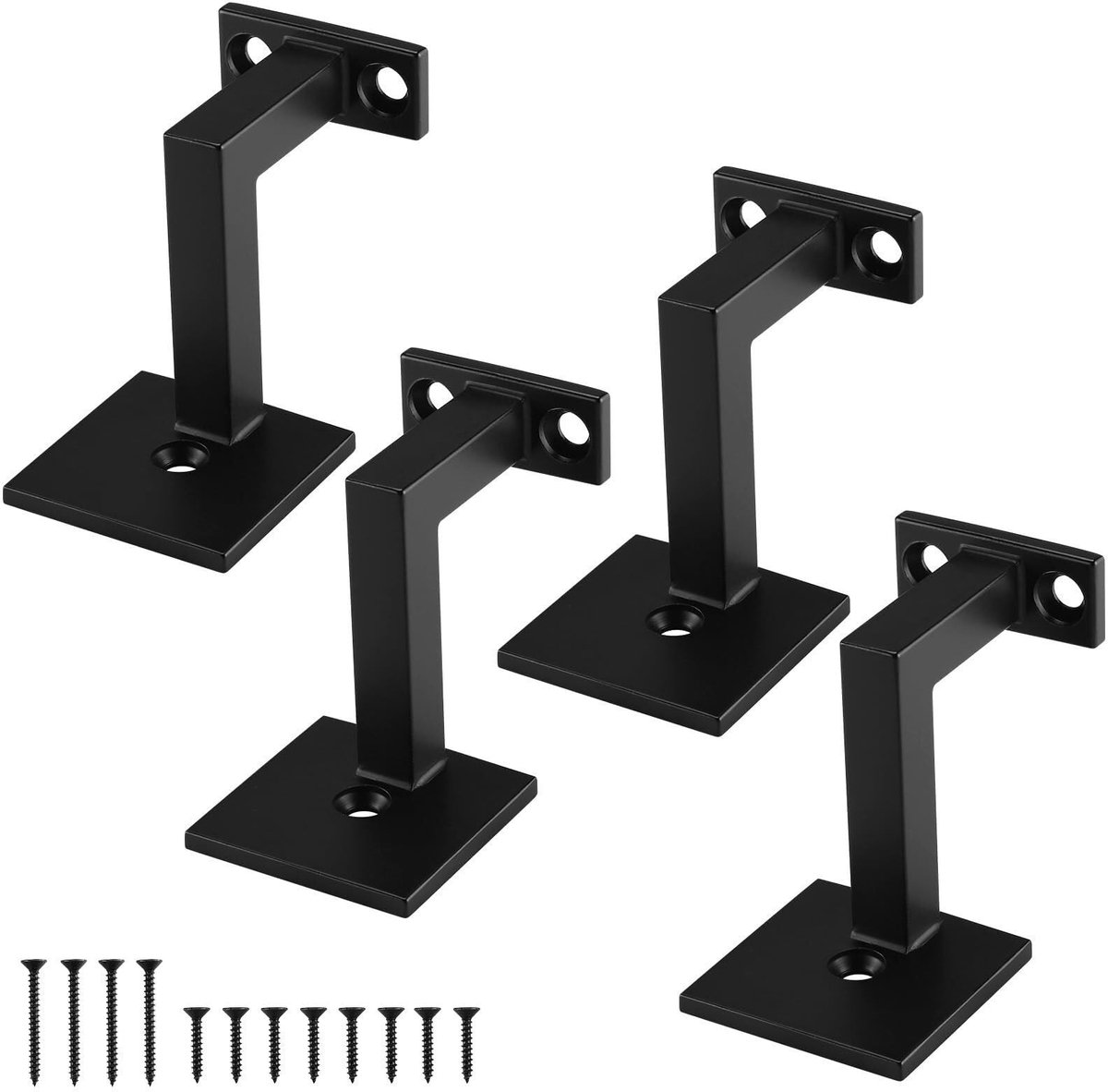 Trapleuning Houder 3 inch - Mat Zwart (12-Pack)