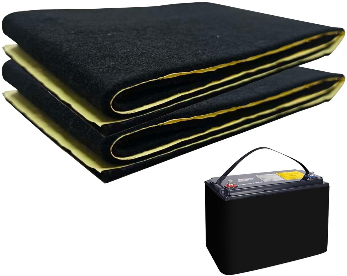 Accu-isolatieset voor autoaccu - 2 stuks 102 cm x 18 cm
