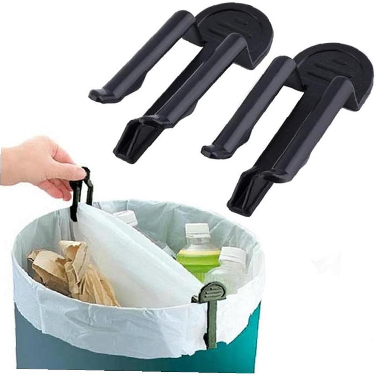 Prullenbak Clips - 20 Stuks Plastic Klemmen