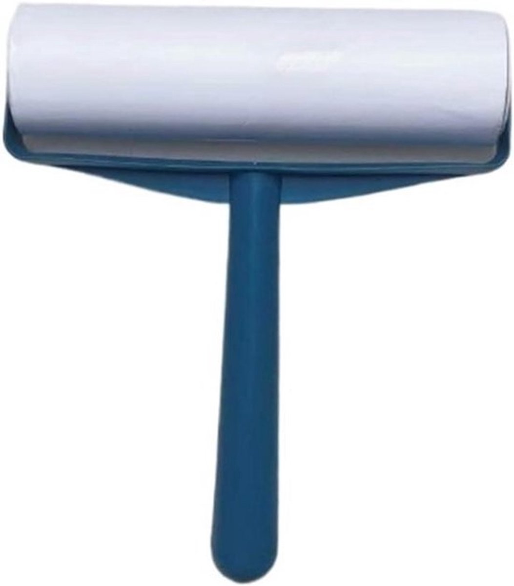 Pluisroller - Kledingroller Lintroller - Kleding Reinigen - Navulbaar Ontwerp - 1 Handvat 6 Rollen - Blauw