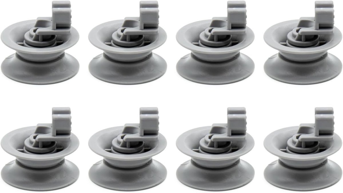 Ondermandwielen voor vaatwassermand - 8 stuks, 30 mm, universele afwasmandrollen, vervangende vaatwasseraccessoires, geschikt voor alle modellen