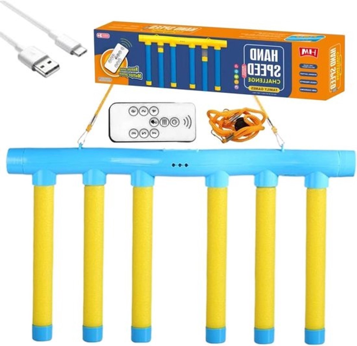 Reflex Spel Vallende Stokken - Vallende Stokjes Vangspel - Reflexen Trainen - 3 Instelbare Snelheden