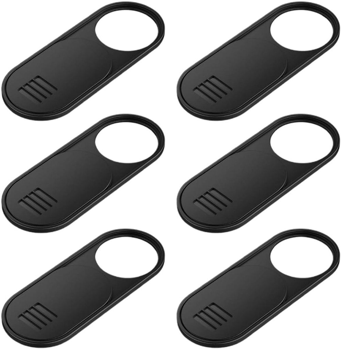 Set van 6 Ultra-Dunne Schuifcamera Covers voor Bescherming van Camera's, Geschikt voor Tesla Model 3 en MacBook