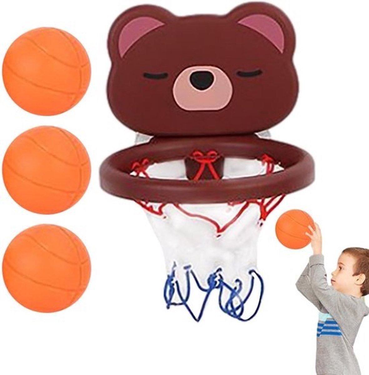 Mini basketbal deurring - Indoor basketbalset - Kinderen vermaken - Zonder gereedschap te monteren - 16 x 14 cm