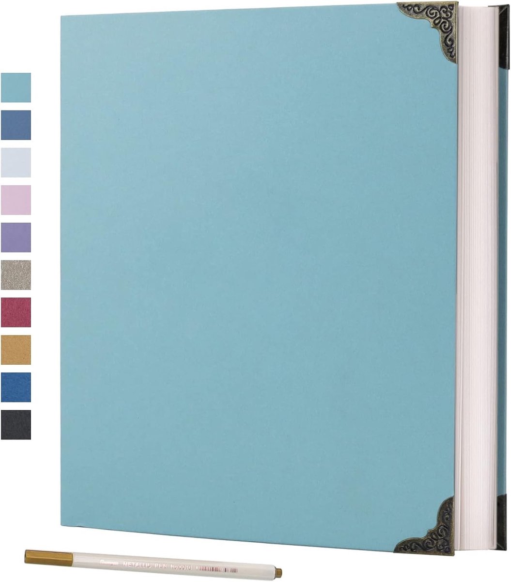 Fotoalbum met Zelfklevende Pagina's - 60 Bladzijden Hardcover Scrapbook Set voor Creatieve DIY Projecten, Perfect als Cadeau voor Verjaardagen, Jubilea en Trouwen