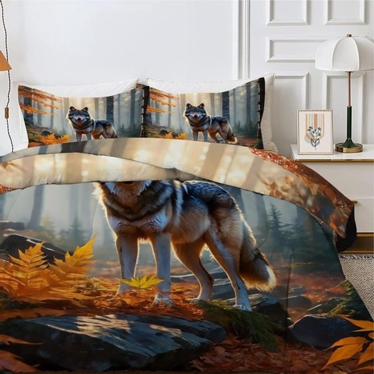 Dekbed 4-seizoenen - Dekbedovertrek Dekbed set - Heerlijk slapen - Direct te gebruiken - 155 x 220 cm - Geel