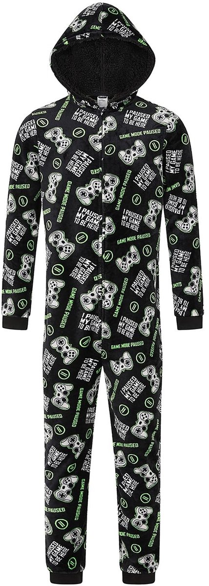 Fleece Gaming Sleepsuit voor Jongens - I Paused My Game To Be Here