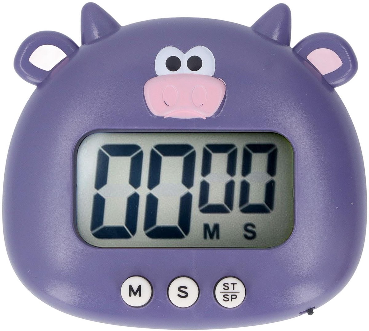 Digitale Keuken Timer - Paarse Koe Ontwerp
