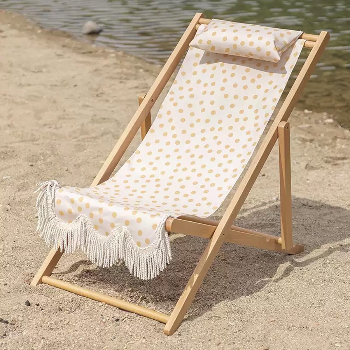Opvouwbare Strandstoel - Houten Loungestoel voor Buiten