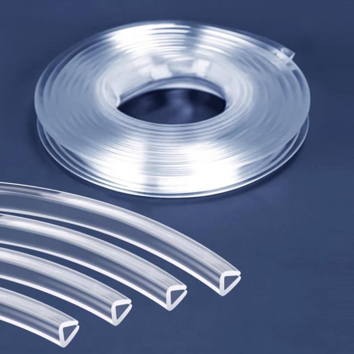 Silicone U-profiel voor deuren en ramen - Transparant 24-26mm