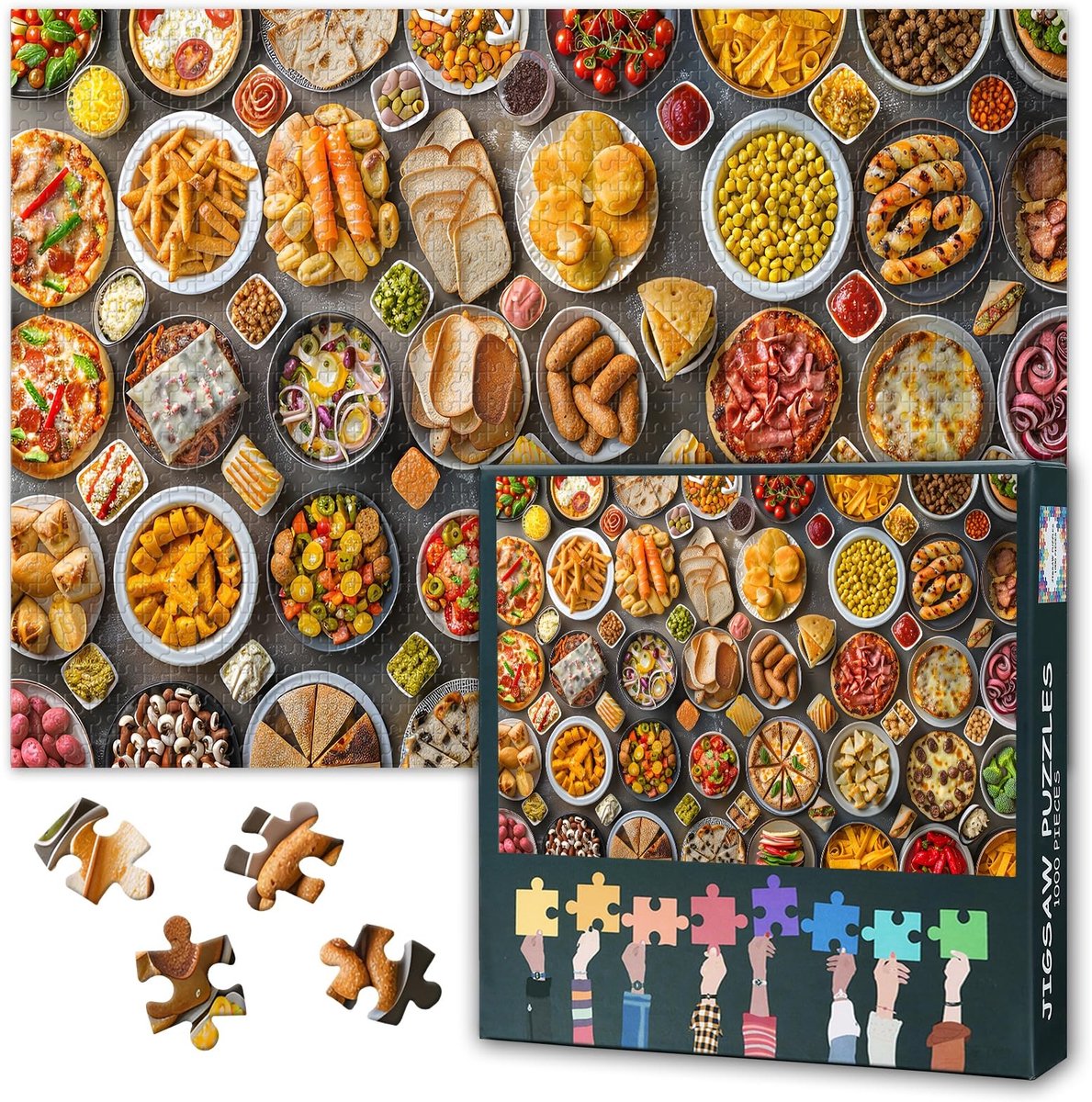 1000 Stukken Puzzel - Voedsel en Snacks