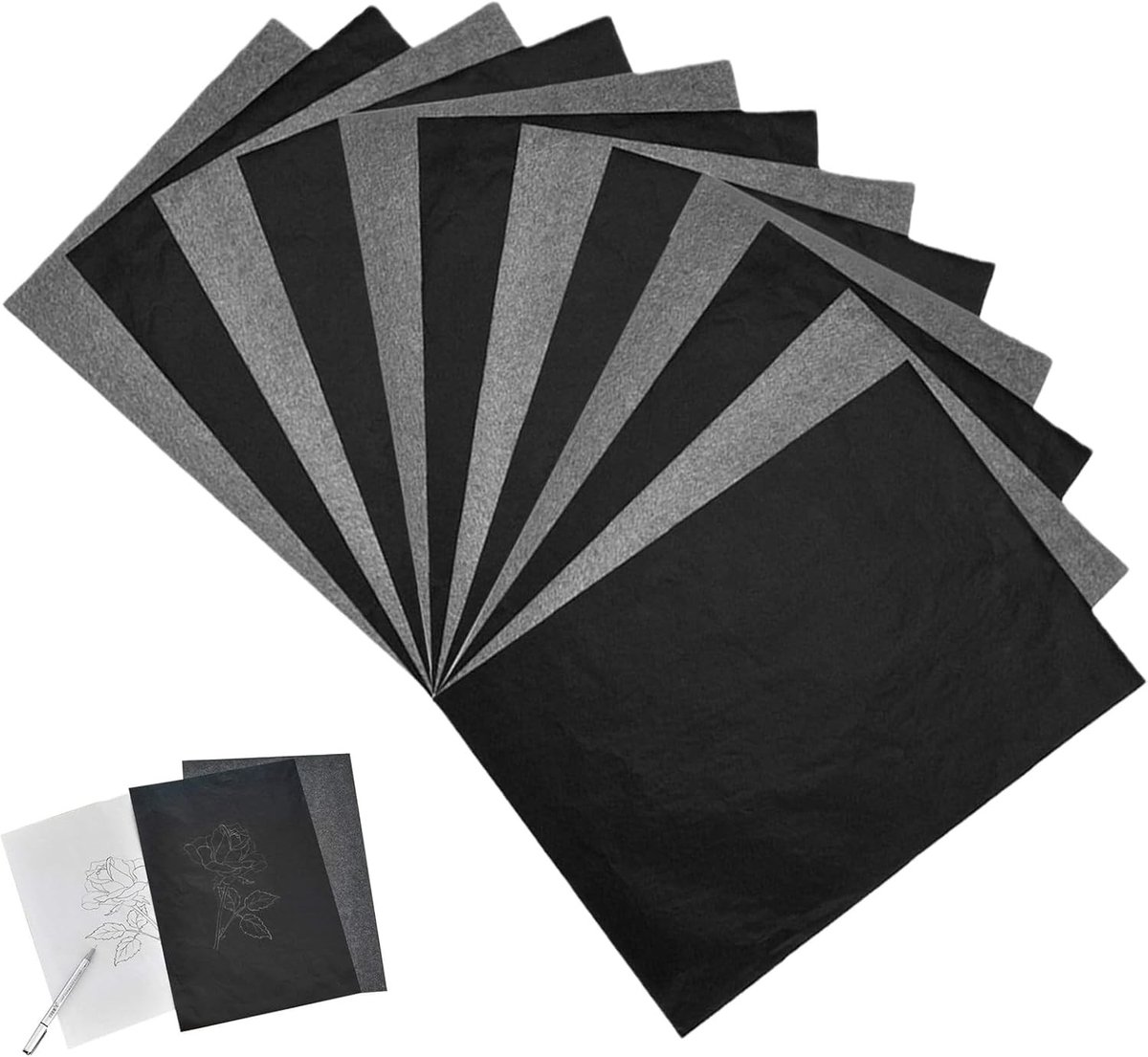 Transferpapier voor Tatoeages - 50 Vellen Carbonpapier voor Creatieve Projecten en Overdracht