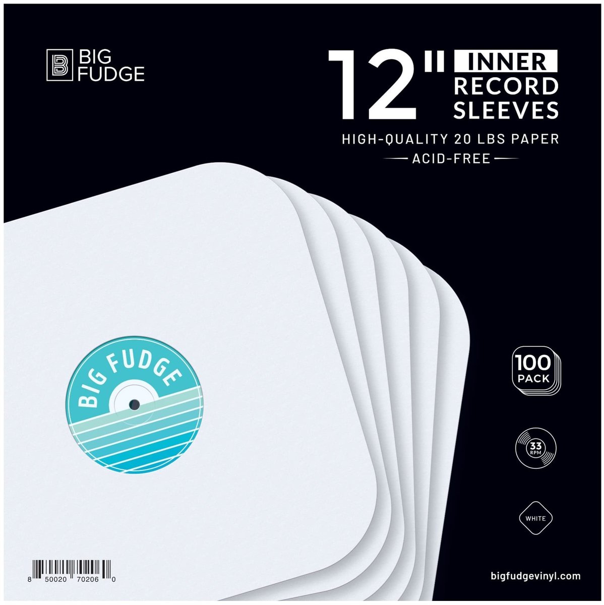 Vinyl Record Inner Covers - 100 Stuks Bescherming voor 12 Inch Platen