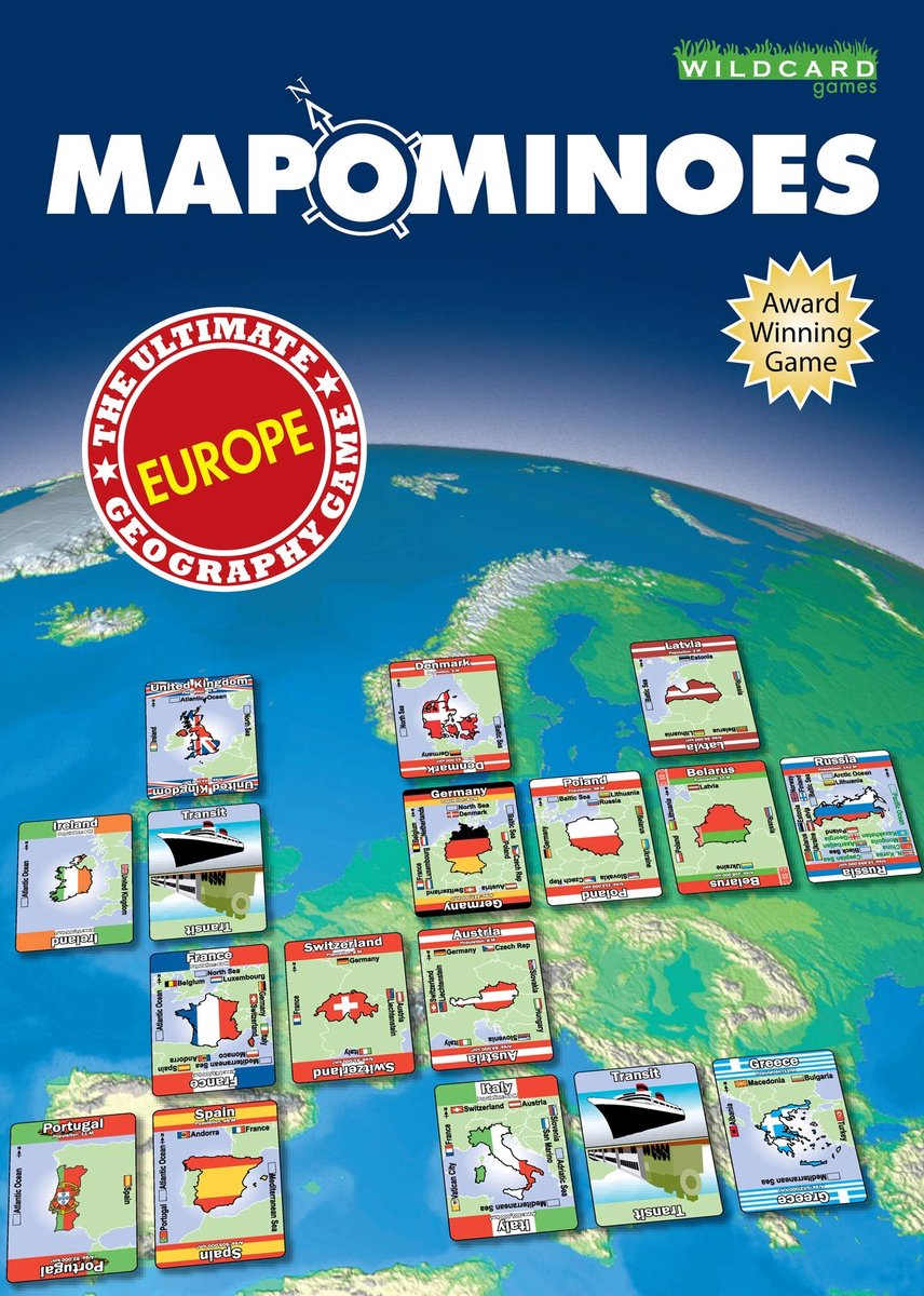 Mapspel over Europa - Strategisch kaartspel voor kinderen