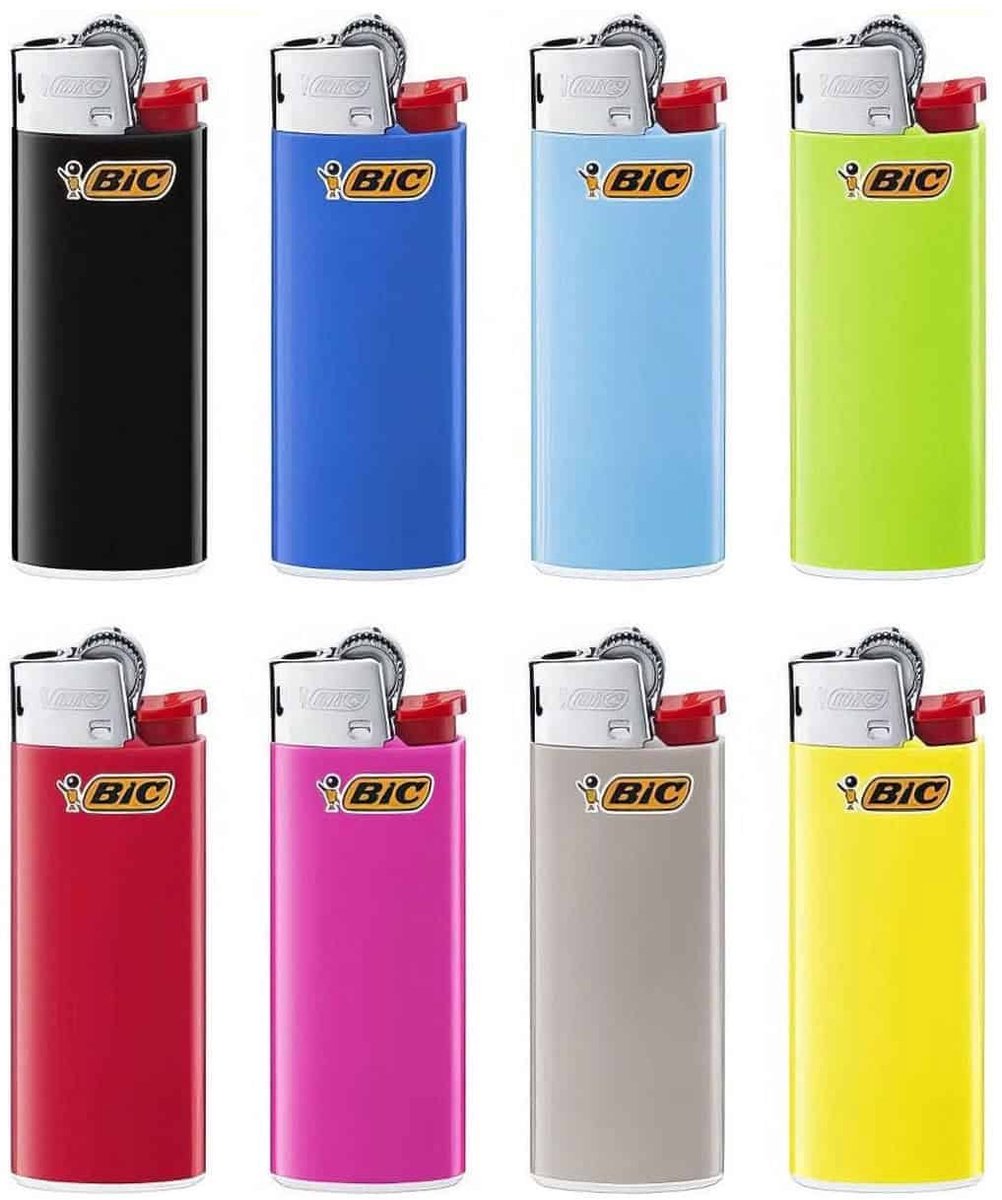 BIC Mini J25 Aanstekers - 10 stuks - willekeurige kleuren