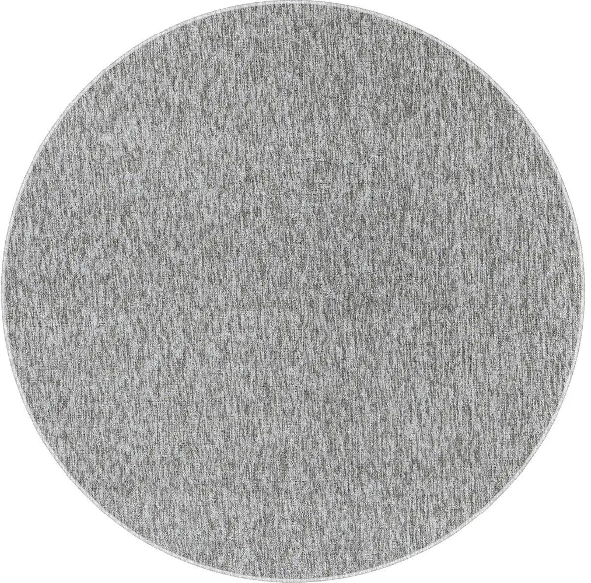 Dutch XXL Rond Vloerkleed | Tapijt | Nizza | Gemêleerd | Lichtgrijs | 120x120 cm