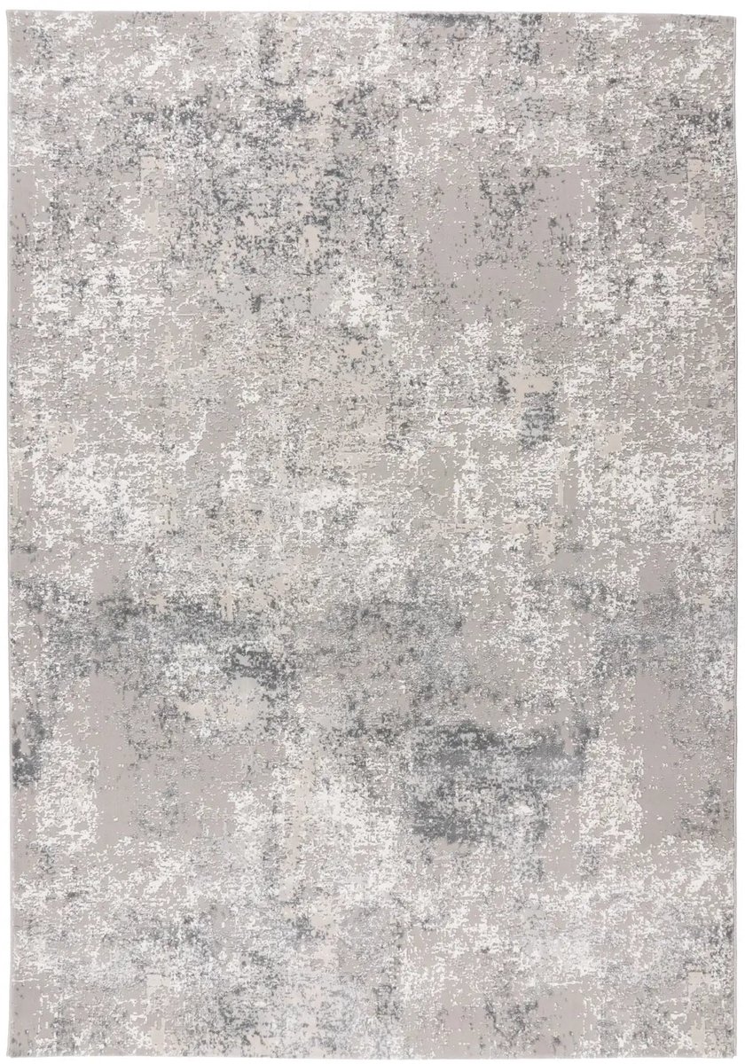 Dutch XXL Laagpolig Vloerkleed | Tapijt | Elif | Verweerd | Zilver | 80x150 cm
