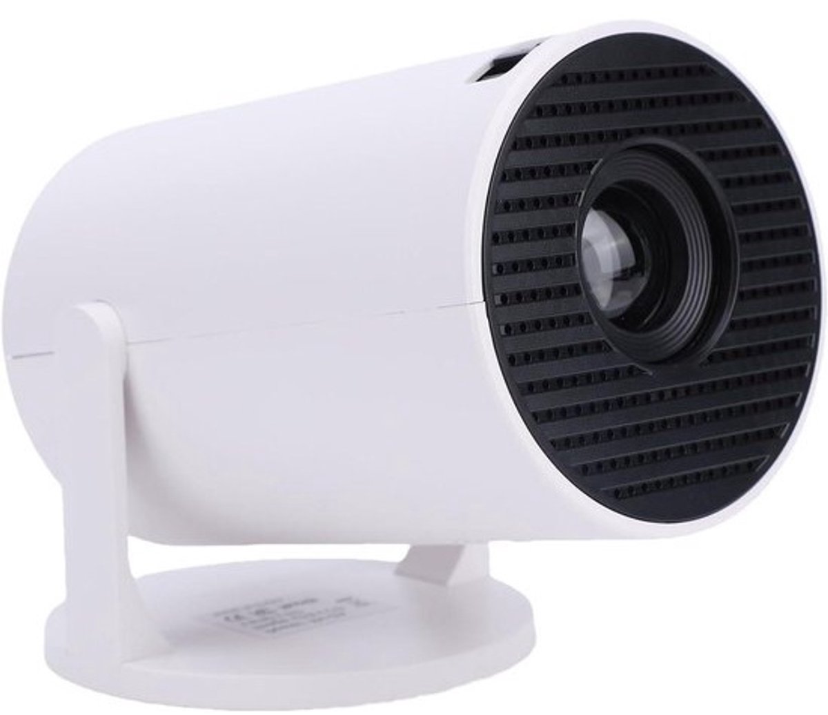 Draagbare Videoprojector - Home Cinema - Film Avond - 240 Graden Rotatie - Tot 80 Inch - Wit
