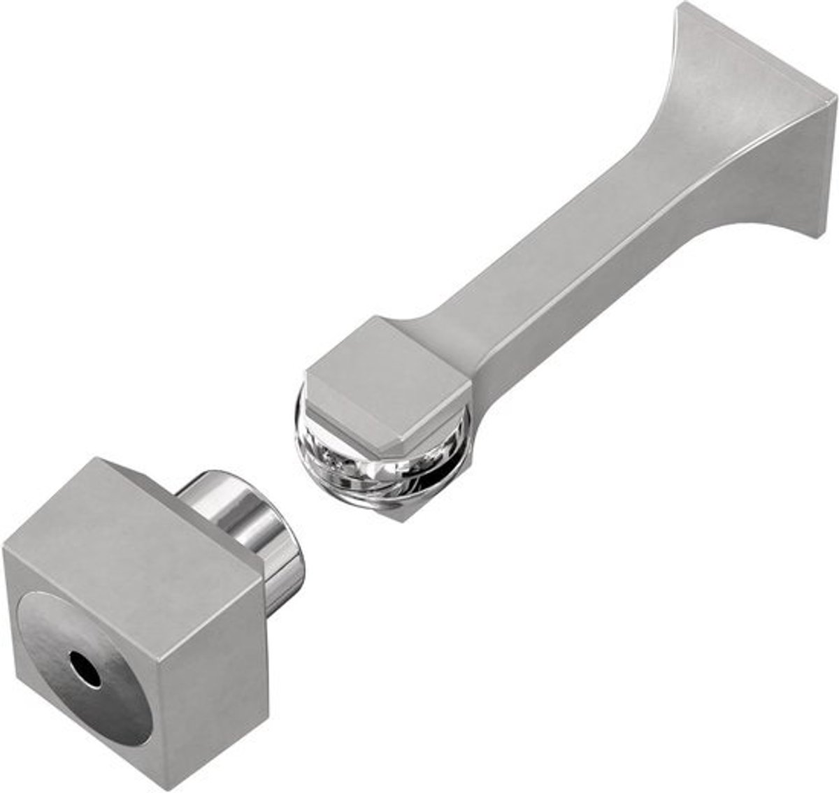 Magnetische Deurstop - Deurhouder Muurbeschermer - Deuren Open Houden - Solide Stijve Magneet - 76 cm - Mat Nikkel