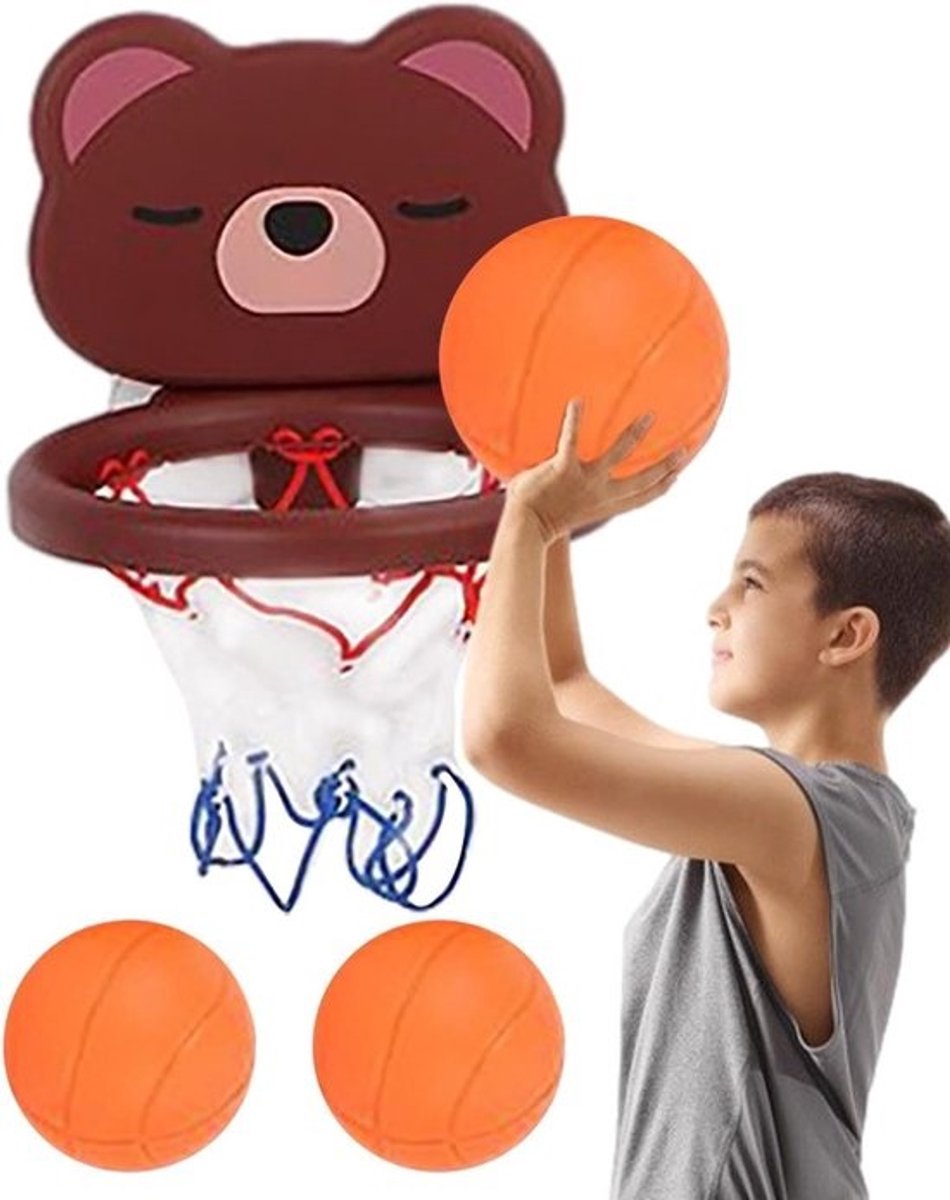 Mini basketbalmand - Indoor basketbalkorf - Kinderspel oefenen - Zuignap montage - 16 x 14 cm - Niet gespecificeerd