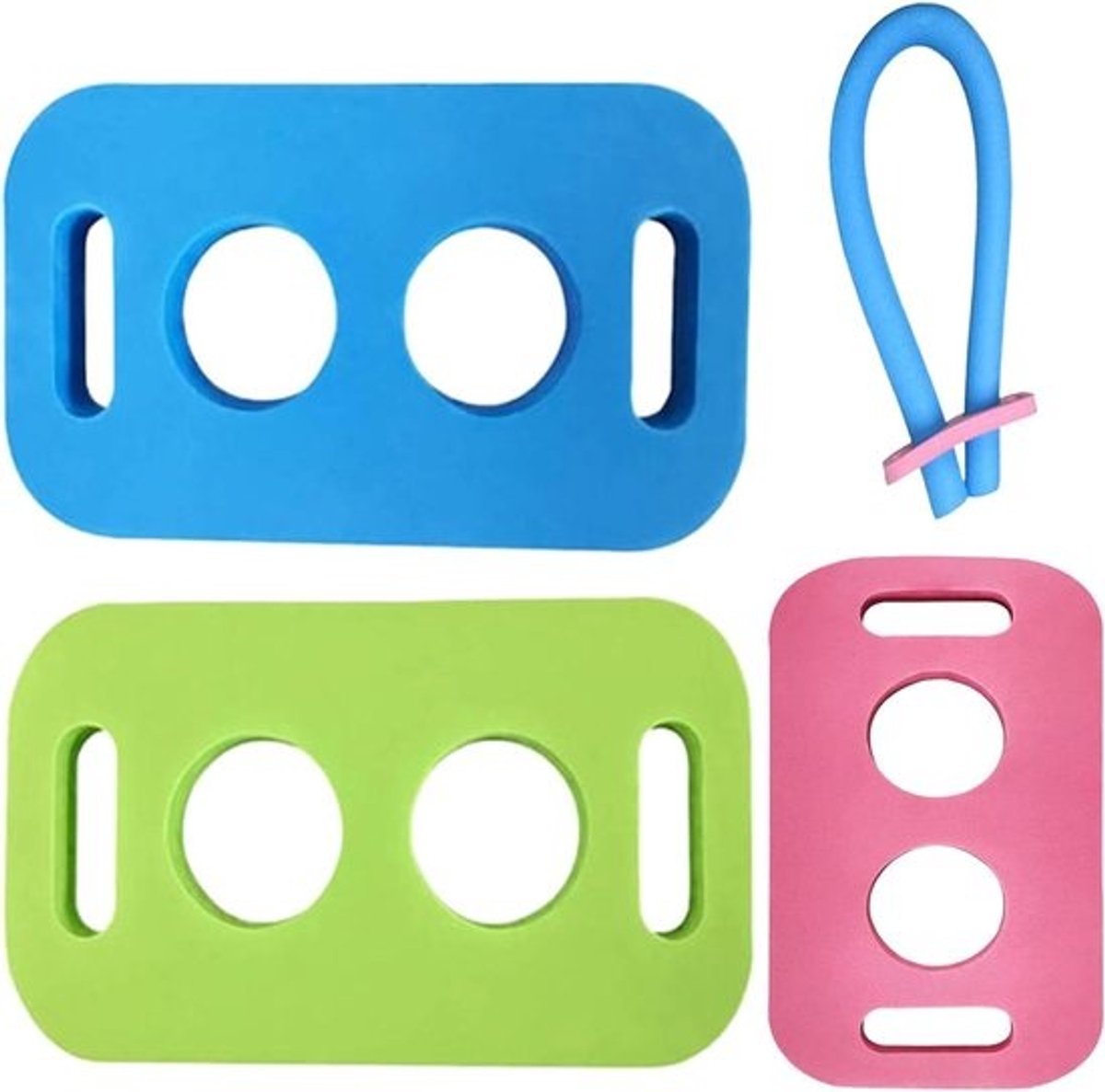 Zwemnoedel Connector - Pool Noodle Connector - Watersport Training - Slijtvast EVA Materiaal - 3 Stuks - Blauw