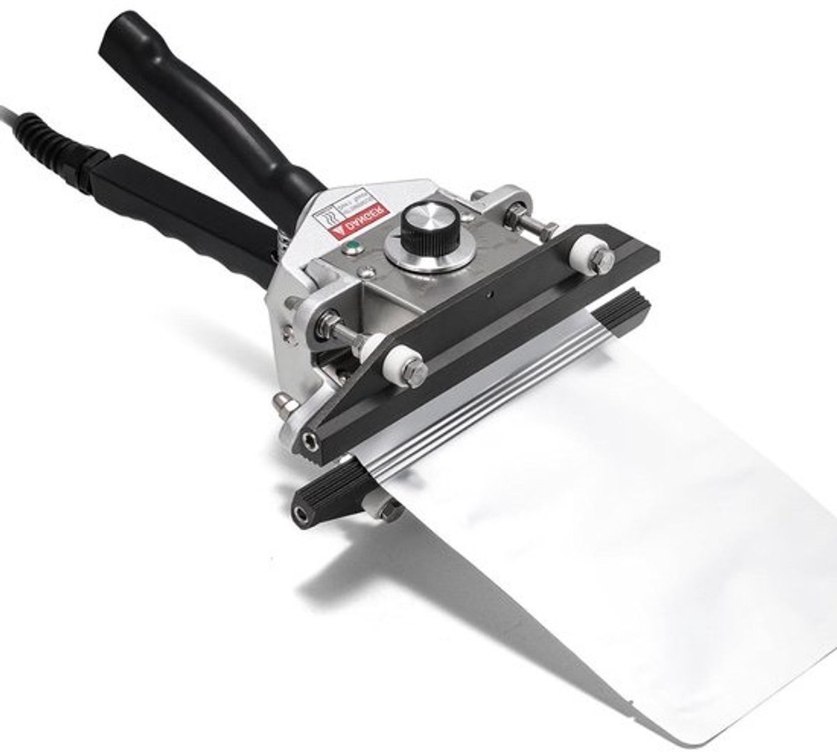 Krimp folie sealer - Handsealapparaat warmte - Verpakking sluiten - Instelbare temperatuur - 200 mm breed - Zwart