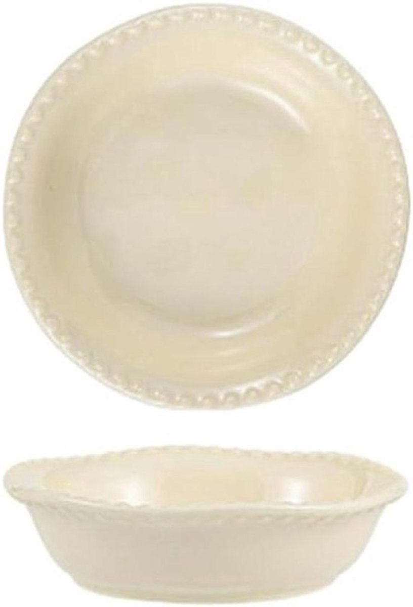 Keramische Rijstkom - Noedelsoep Kom - Dagelijkse Maaltijden - Temperatuurbestendig - 4 inch - Crème Geel