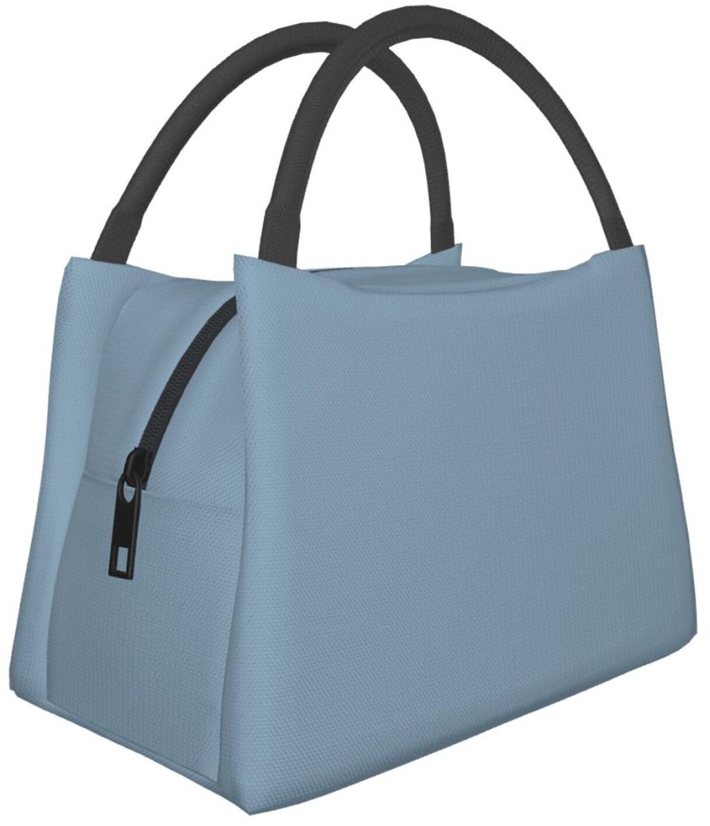 Vouwbare Geïsoleerde Lunch Box - Lekvrij - Slate Blue Print