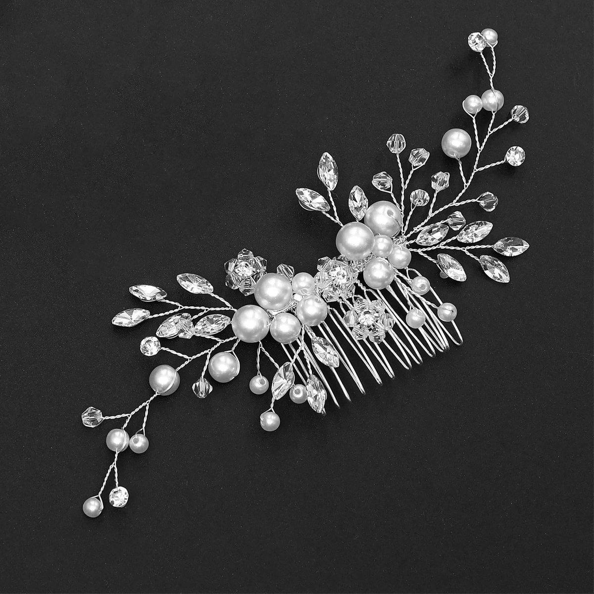 Elegante Haarspeldjes met Bloemmotief - Zilveren Haaraccessoires
