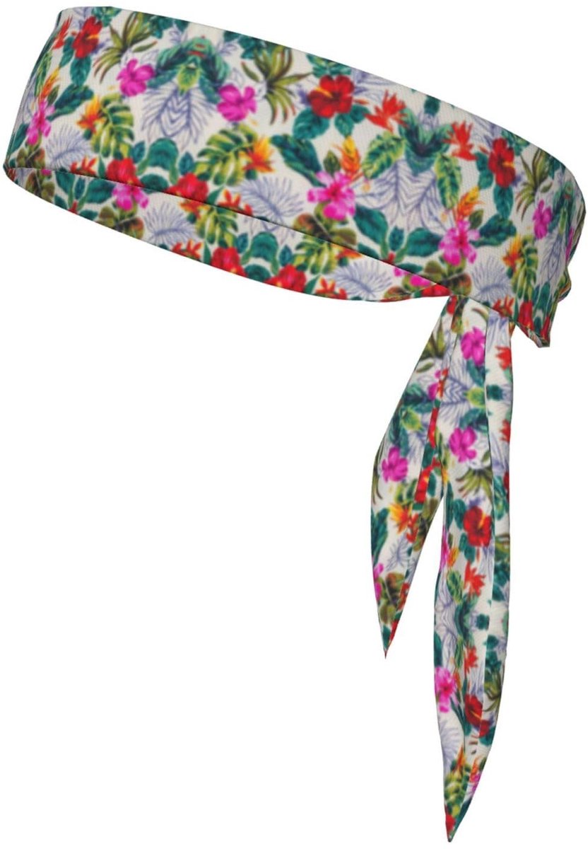 Sporthoofdband - Bloemenprint - Verstelbaar en comfortabel