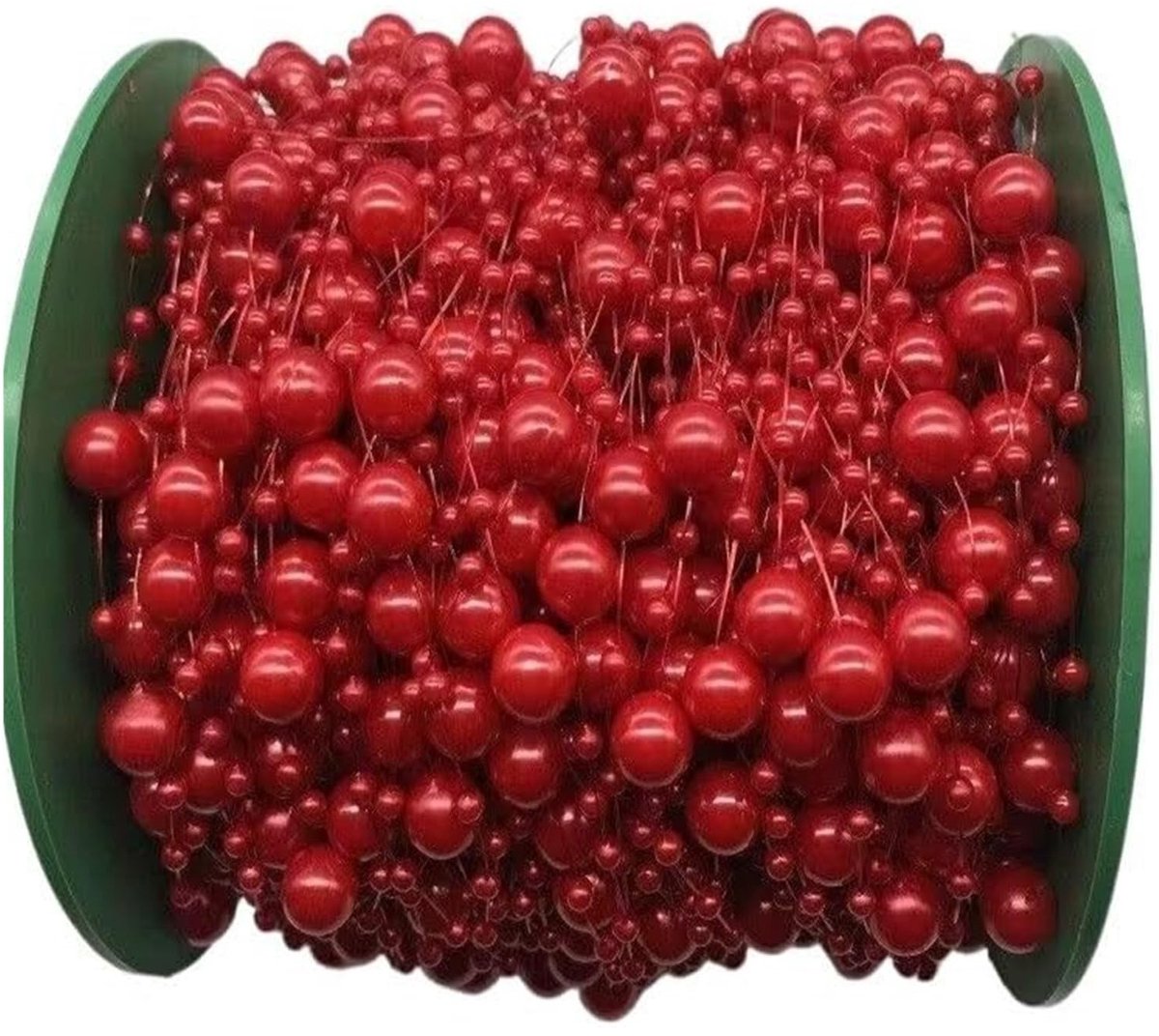 Feestversieringen - Kralenketting Parelknutselslinger - 60m Rood