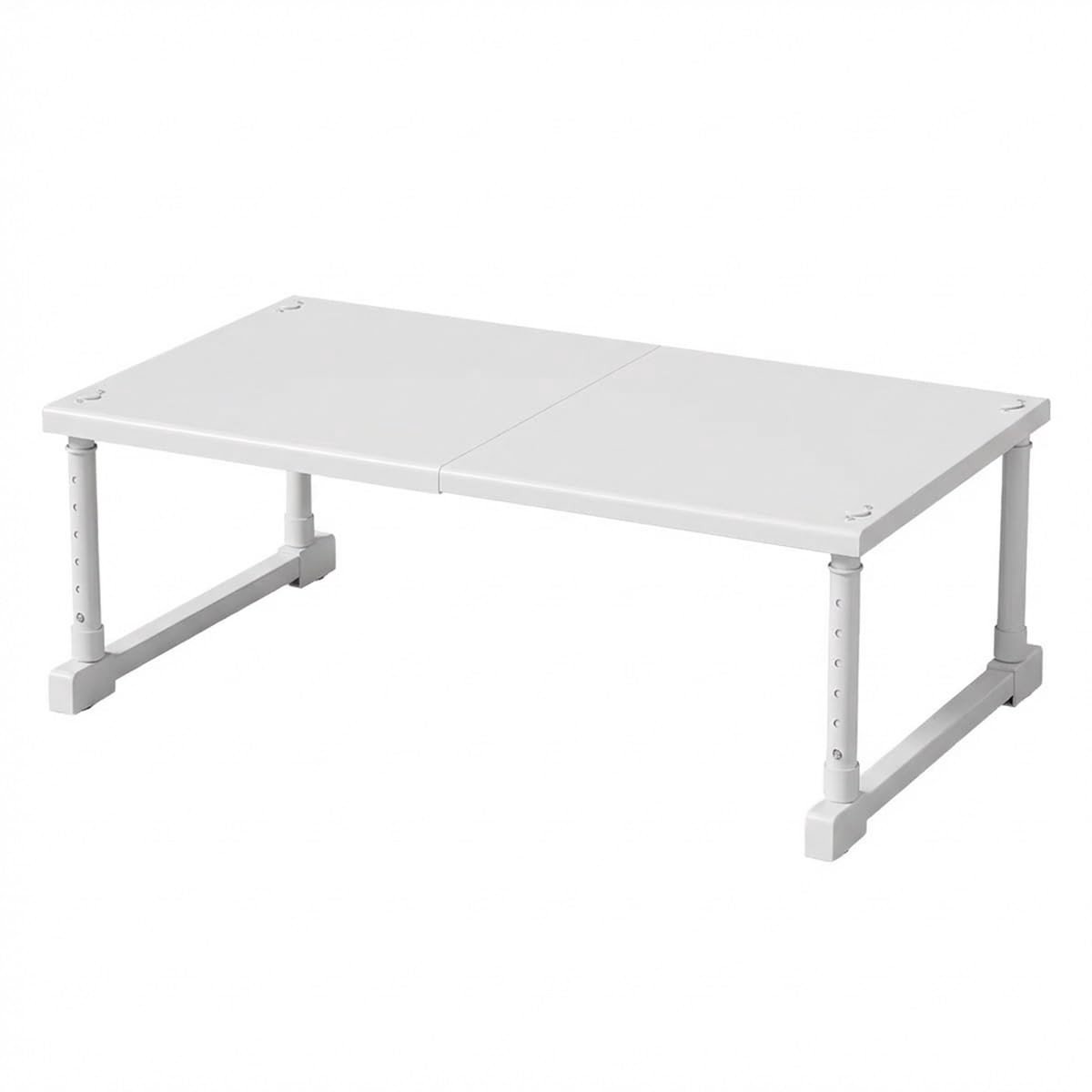 Uitschuifbare Kastplank Organizer - Verstelbaar Opbergrek Wit