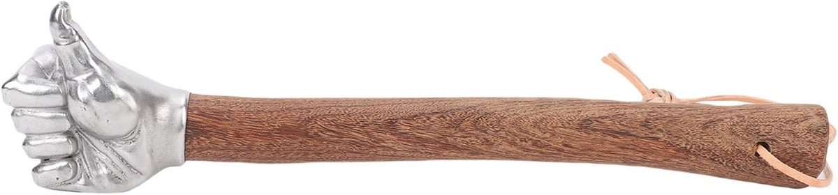 Multifunctionele handhamer met houten handvat en roestvrijstalen kop voor bouw, tuinieren en huishoudelijk gebruik - Duimkop hamer