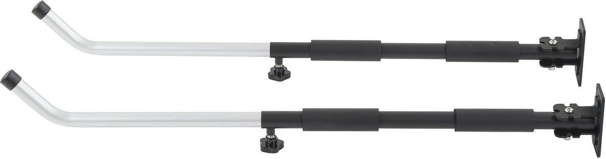 Dailygoods- Wandmontagerek Verstelbaar 62-102 Cm - Aluminium Houder - Steunbeugel - Draagvermogen 40 Kg - Geschikt voor Gereedschapskist/Kano/Kajak - Opbergsteun
