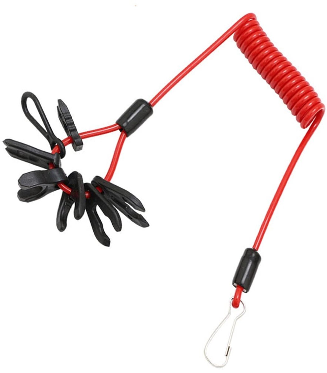 Dailygoods- Kill Switch Universele Buitenboordmotor - Veiligheidslanyard - Stroomonderbreker - ABS Kunststof - Lichtgewicht - 7 Stuks - Motorstop