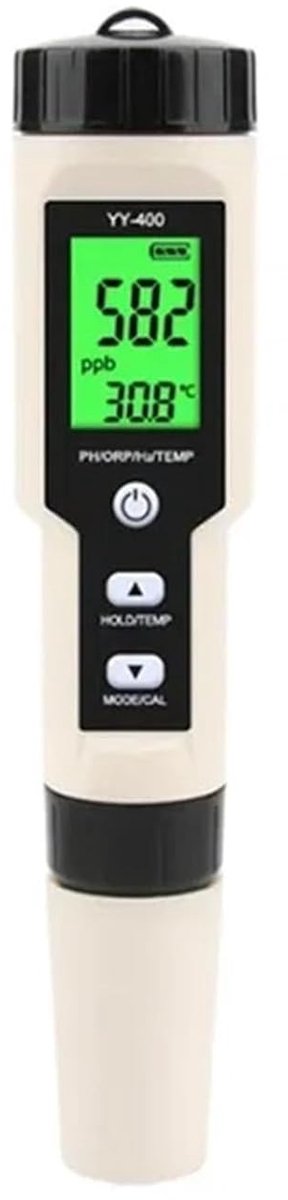 Waterkwaliteit Tester - Watermeter PH Meter - Water Testen - 4-in-1 Functies - 183 x 37 x 37 mm