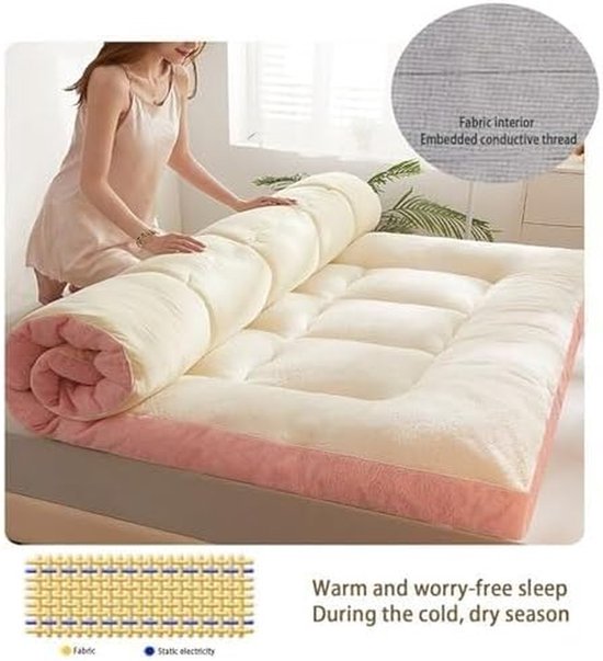 Futon Matras - Vloerbed - Draagbare Slaapoplossing - Opvouwbaar en Ademend - Niet Gespecificeerd - Niet Gespecificeerd — afbeelding 3