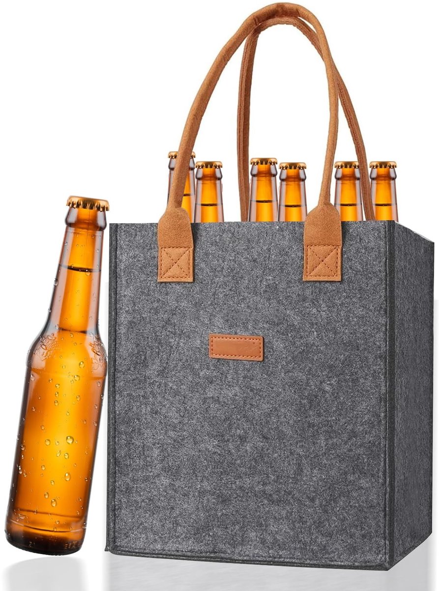Dailygoods- Flessenhouder met 6 vakken - Robuuste Flessendrager