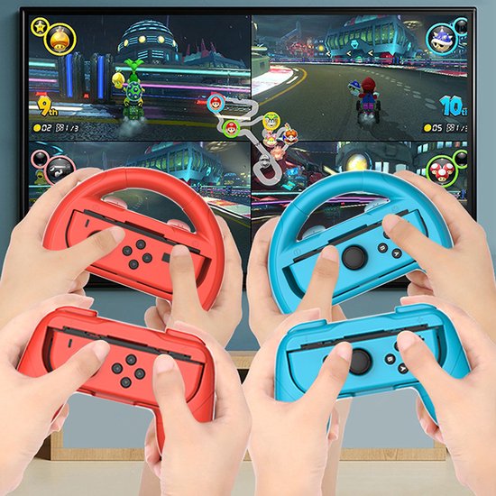 Switch Racing Wheel Grip - Controller Accessoire - 2 Stuks - Compatibel met Switch OLED - Race Game Accessoire — afbeelding 5