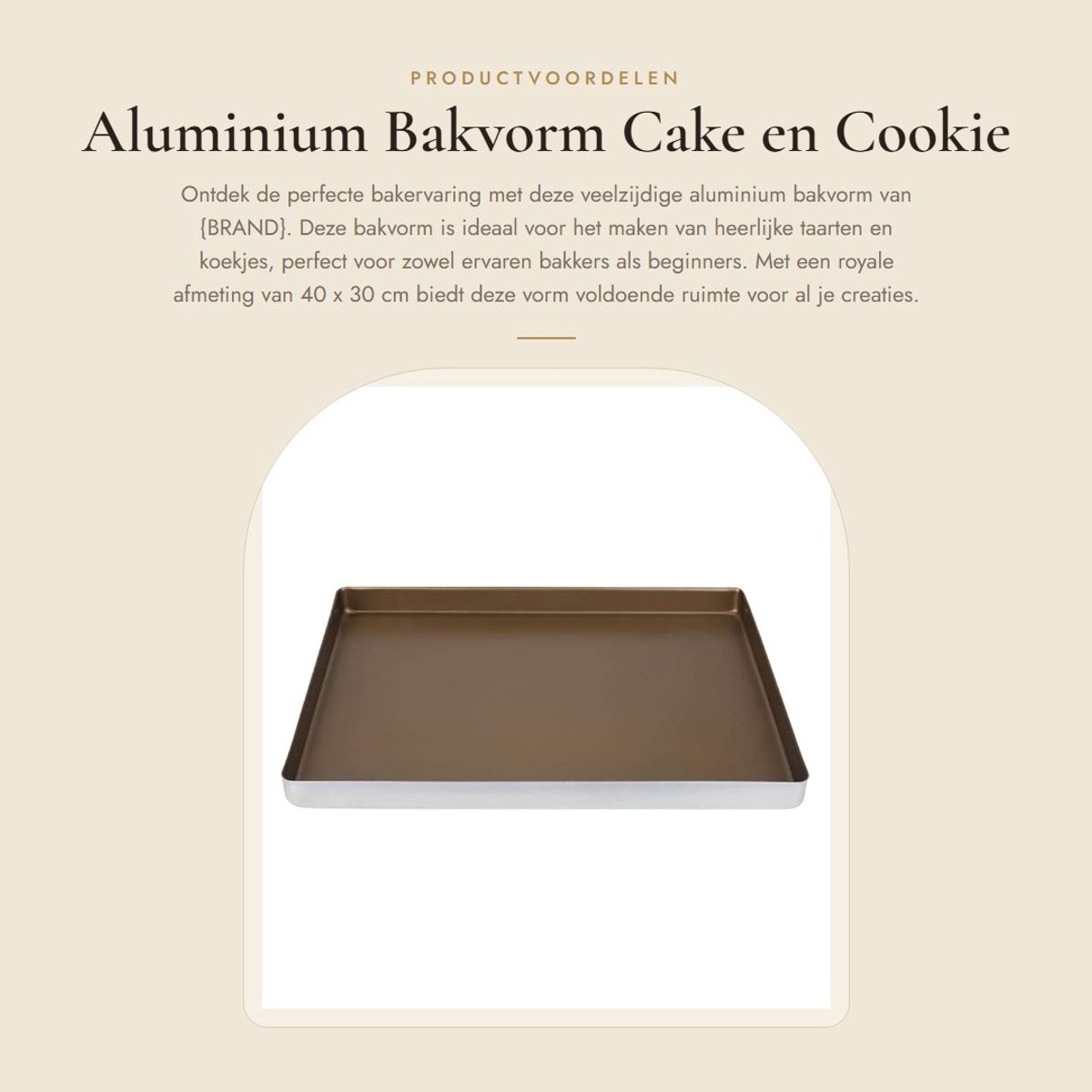 Dailygoods- Bakvorm Aluminiumlegering 40x30x3cm - Bakplaat Oven - Bakvormen - Cakevorm - Koekvorm - Duurzaam Keukengereedschap