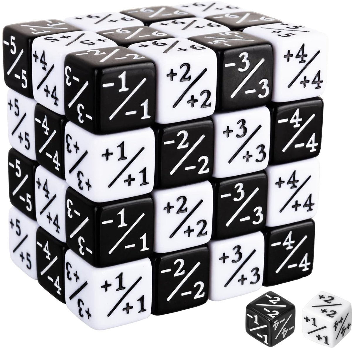 Dailygoods- Dobbelstenen Set 48 Stuks - D6 Dobbelstenen - Accessoires voor Tafelspellen - Tokens en Loyaliteitspunten - Geschikt voor Feestjes - Acryl Materialen - Speelstenen