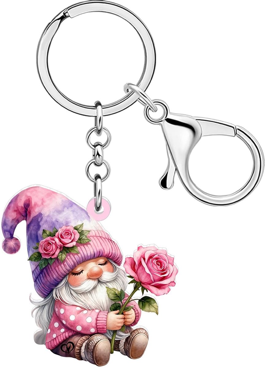 Dailygoods - Tuinkabouter Sleutelhanger - Schattige Geschenken voor Tuinders