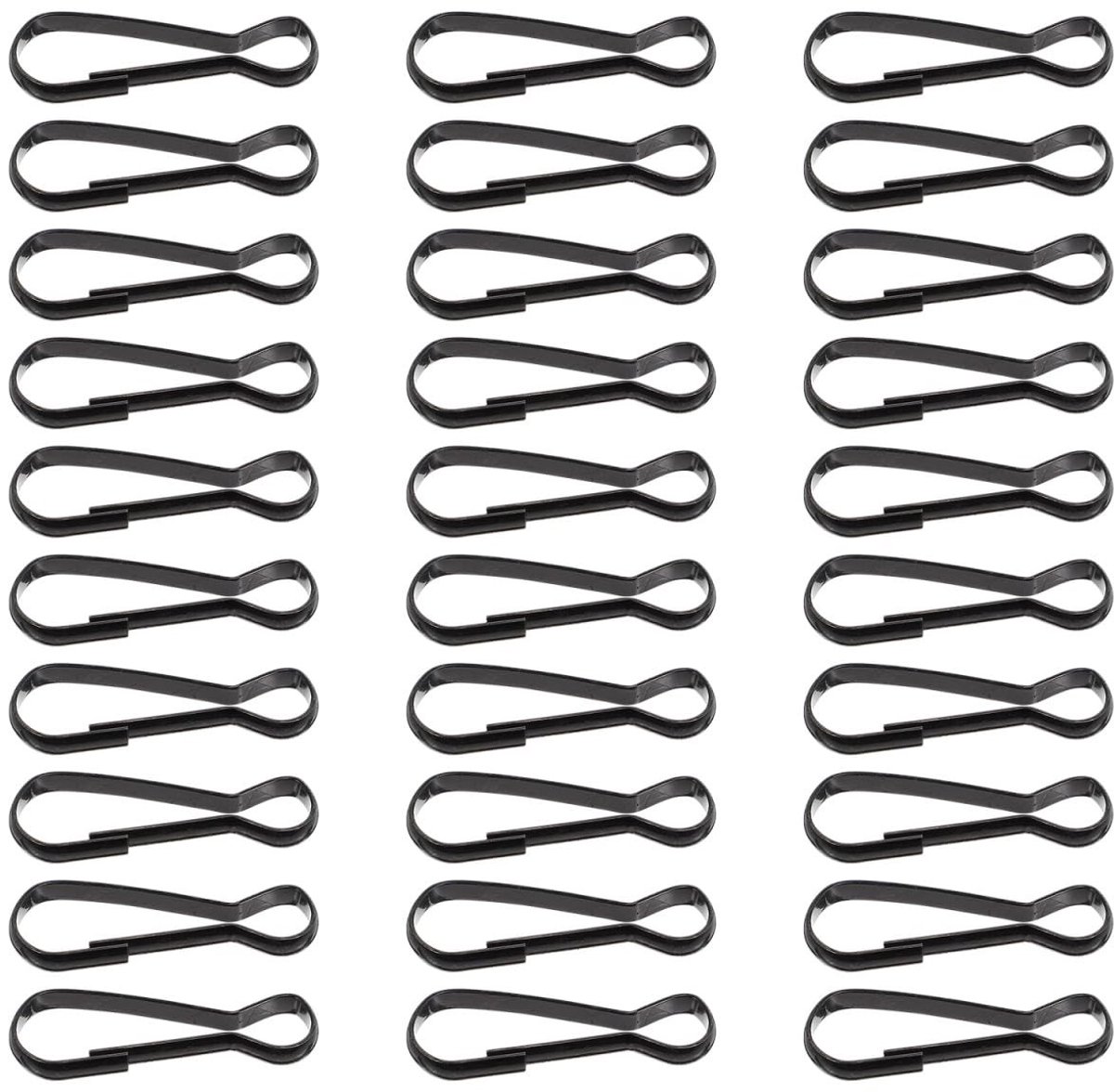 Dailygoods - ibasenice 100 stuks karabijnhaken, veerclips voor outdoor-activiteiten, herbruikbare bevestigingshaken