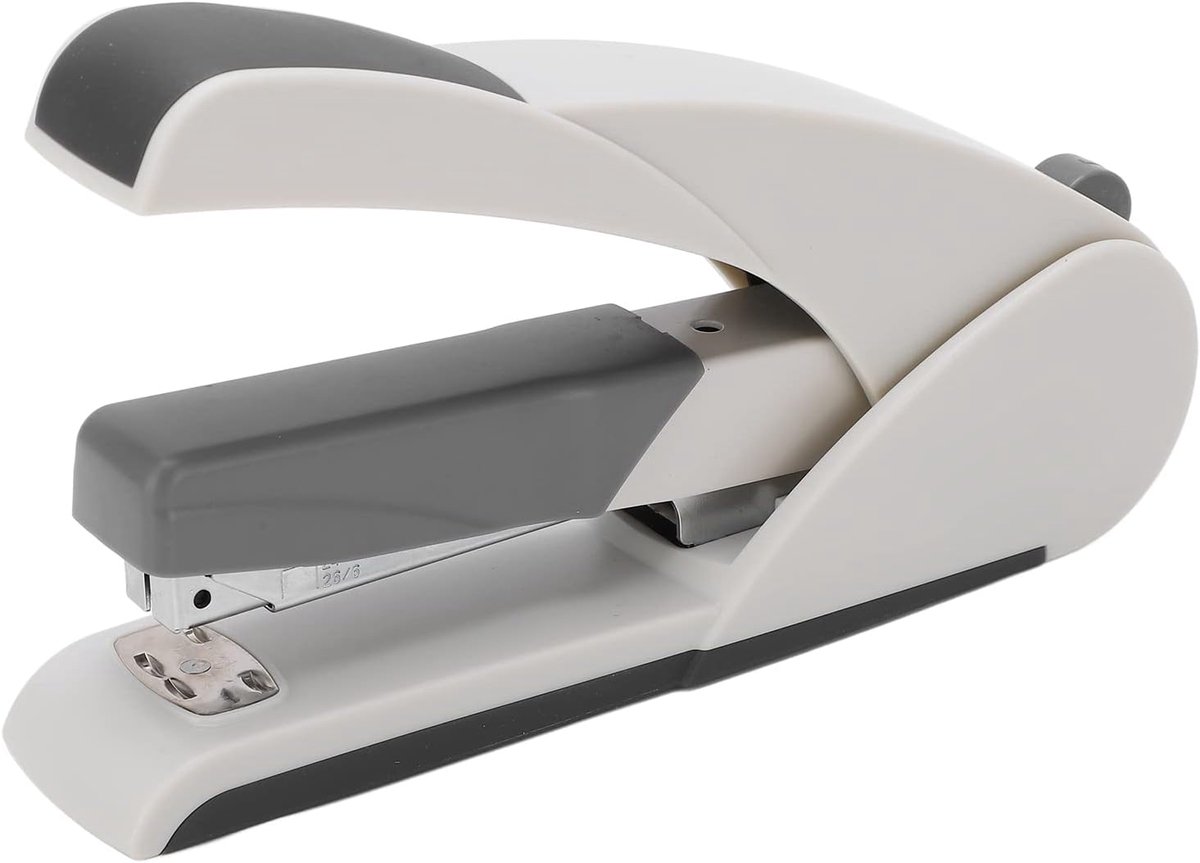 Nietmachine Kantoor - Papier Binder - Documenten Ordenen - Ergonomisch Ontwerp - 20 Vel Capaciteit - Wit Grijs