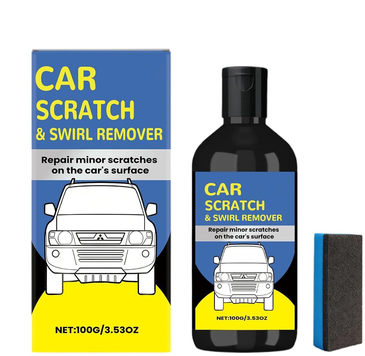 Krasreiniger Auto - Lakverzorger Renovator - Voertuigonderhoud - Snel Gladmaken - 100 g - N.v.t.